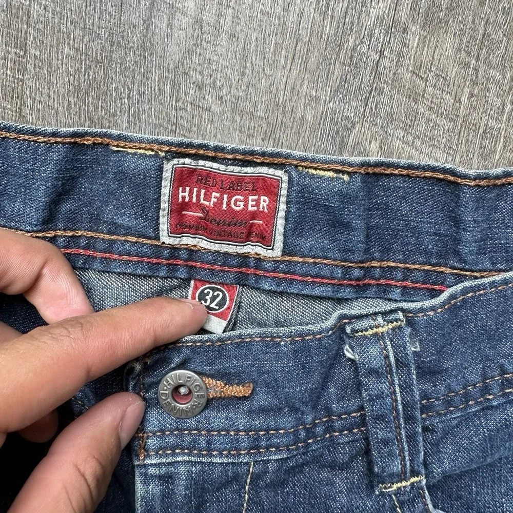 Southpole Jorts Look Alike Tommy‎ Hilfiger Red Tab Y2K Grunge Carpenter Jeans 32